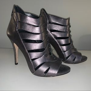 Silver Gladiator Sandal Heels